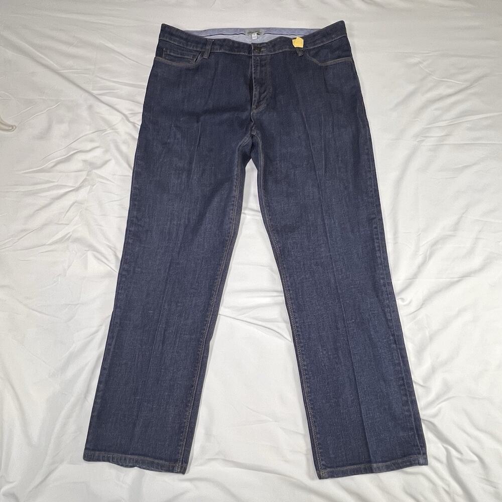 Peter Millar Jeans Mens Size 38 Blue Dark Wash Straight Leg Stretch Denim ME0B94